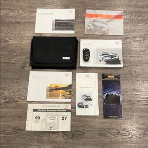 2008 Audi A4 key fob and owners manuals